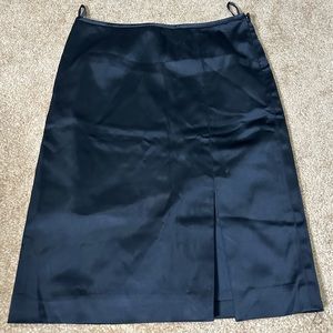 White House black Market Black satin skirt